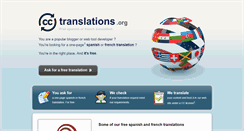 Desktop Screenshot of cctranslations.org